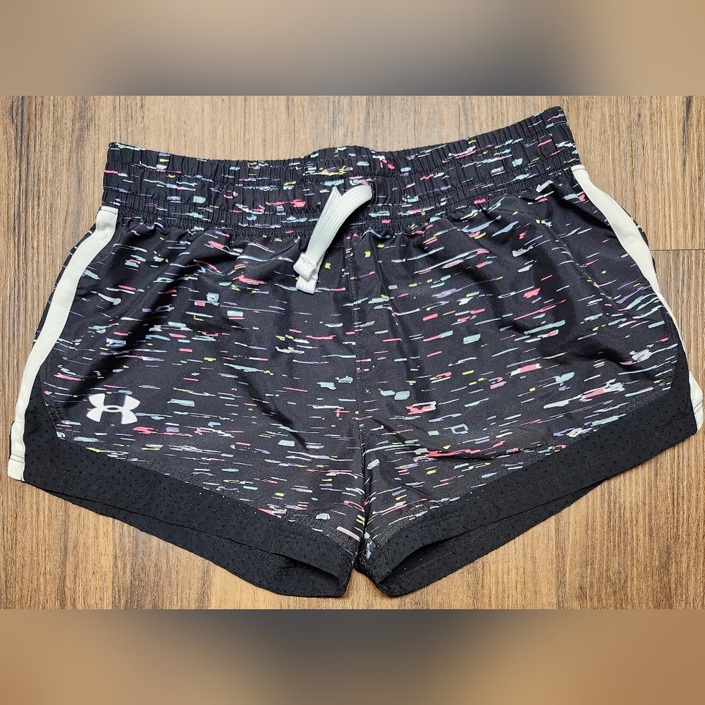 Youth Girls Sz L Under Armour Active Shorts, Worn 1x & in Flawless Condition